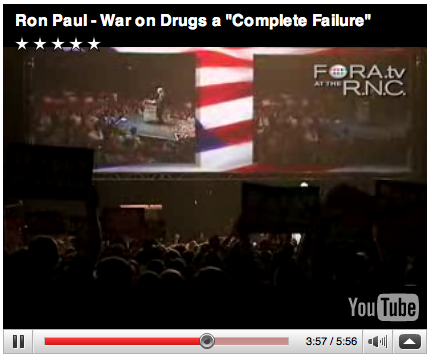 Ron Paul – War on Drugs a "Complete Failure"-Video